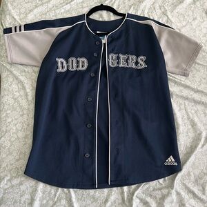 Adidas Dodgers Blue and Gray Jersey